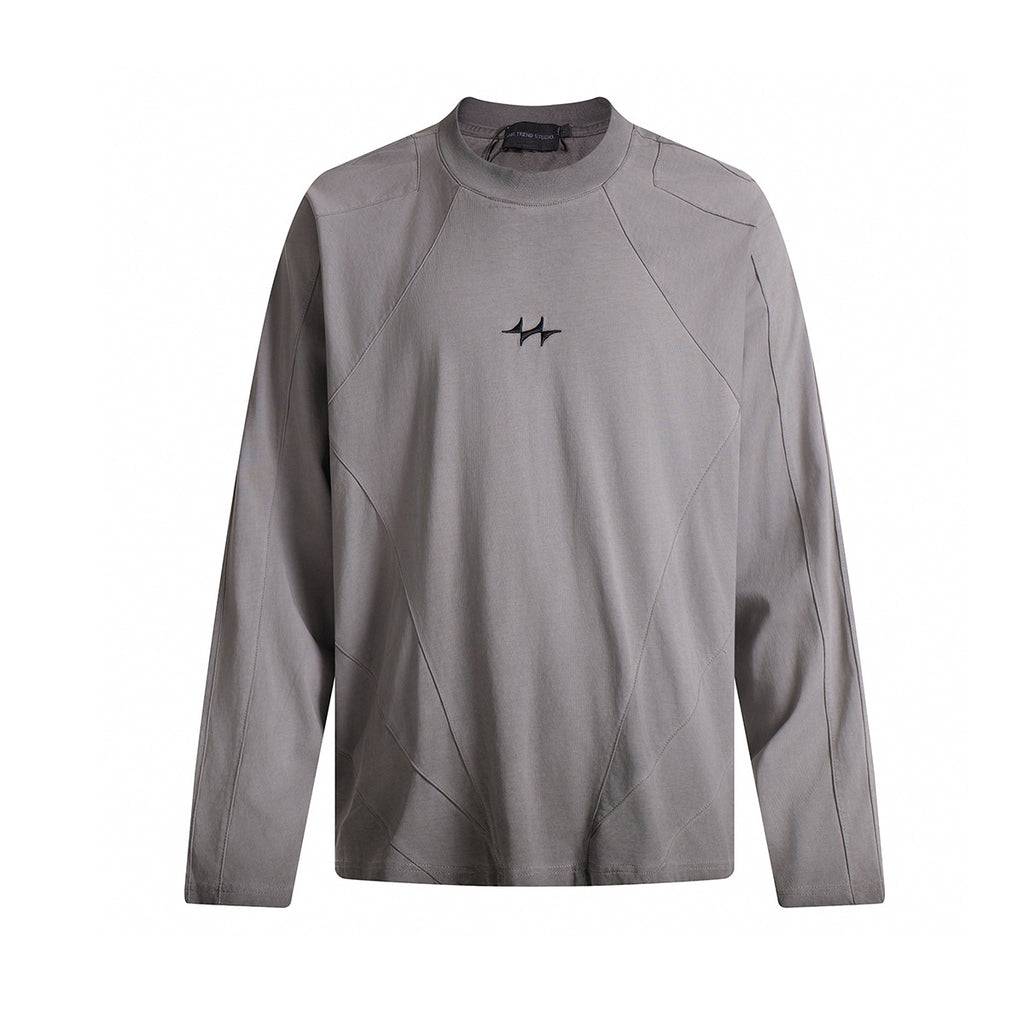 Splicing fringed hoodie for men
