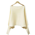 O Neck Long Sleeve Solid Woman Sweaters